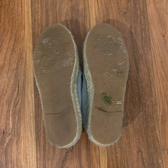 Soludos Lemon Jute Platform Chambray Canvas Shoe - Espadrilles Size 6 - Picture 12 of 12